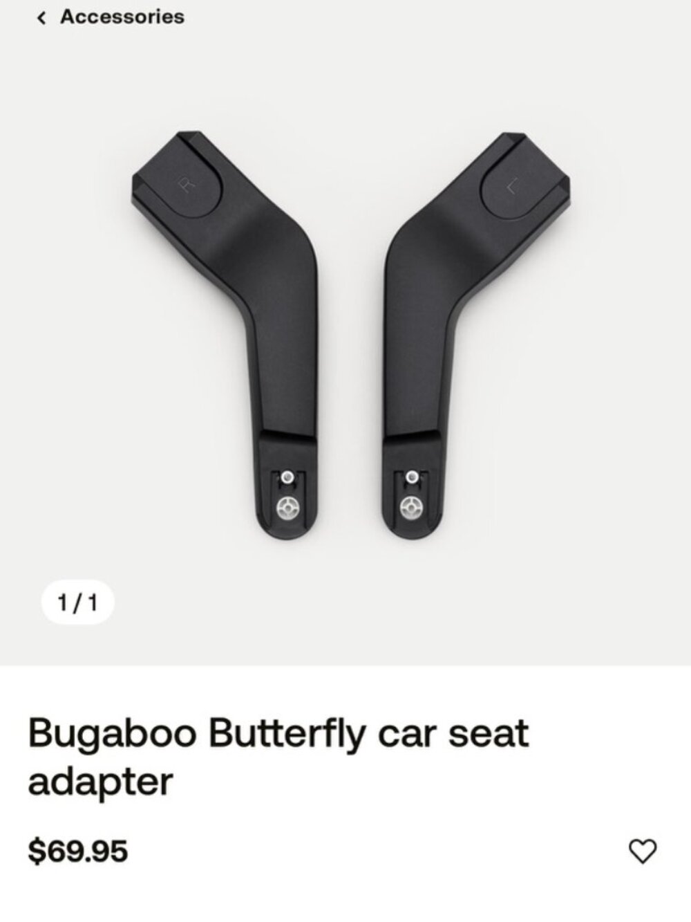 Bugaboo Butterfly car seat adapters